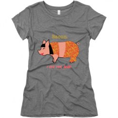 Ladies Slim Fit Super Soft Triblend Tee