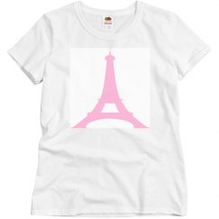 Pink Eiffel Tower Tee