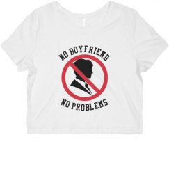 Ladies Slim Fit Crop Top Tee