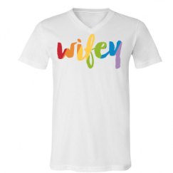 Unisex V-Neck Jersey Tee