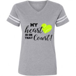 Ladies Relaxed Fit Vintage Sports Tee