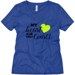 Ladies Relaxed Fit V-Neck Tee