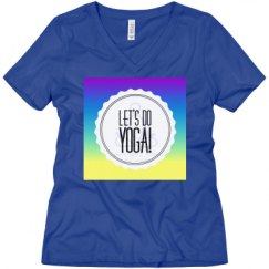Ladies Relaxed Fit V-Neck Tee
