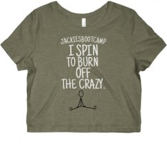 Ladies Slim Fit Crop Top Tee