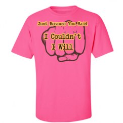 Unisex Ultra Cotton Safety Neon Crewneck Tee