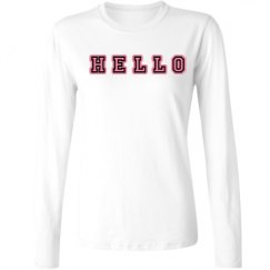Ladies Relaxed Fit Basic Long Sleeve Tee