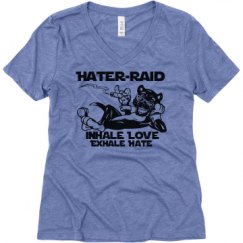 Ladies Relaxed Fit Super Soft Triblend V-Neck Tee