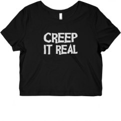 Ladies Slim Fit Crop Top Tee