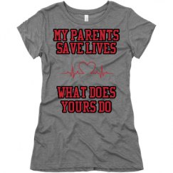 Ladies Slim Fit Super Soft Triblend Tee