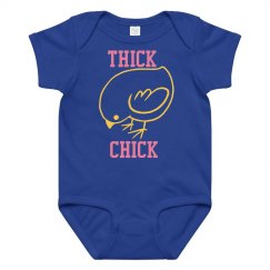 Purple Onesie W/chick graphic 
