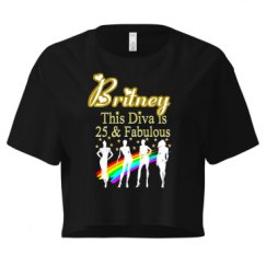 Ladies Festival Cali Crop Top Tee