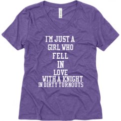 Ladies Relaxed Fit Super Soft Triblend V-Neck Tee