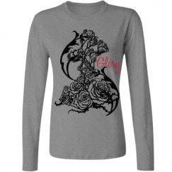Ladies Relaxed Fit Basic Long Sleeve Tee
