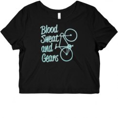 Ladies Slim Fit Crop Top Tee