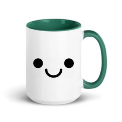 15oz Ceramic Mug with Color Inside