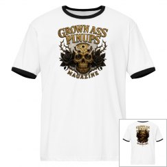 Grown Ass Pinups Magazine Raglan Shirt