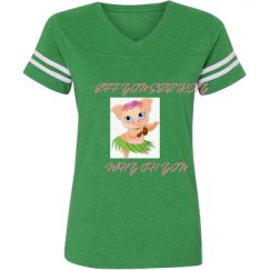 Ladies Relaxed Fit Vintage Sports Tee