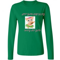 Ladies Relaxed Fit Basic Long Sleeve Tee