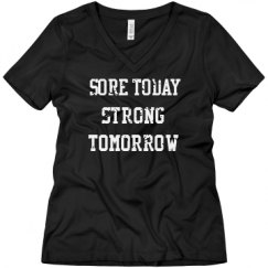 Ladies Relaxed Fit V-Neck Tee