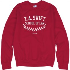 TS Law School Crew Sweatshirt  - Red