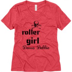 Ladies Relaxed Fit Super Soft Triblend V-Neck Tee
