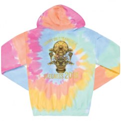 Unisex Tie-Dye Fleece Hoodie
