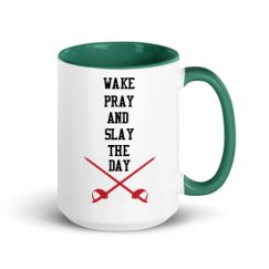 15oz Ceramic Mug with Color Inside