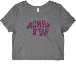 Ladies Slim Fit Crop Top Tee