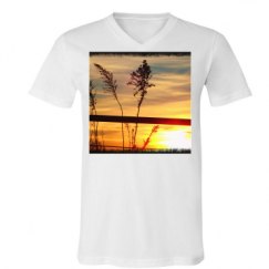 Unisex V-Neck Jersey Tee
