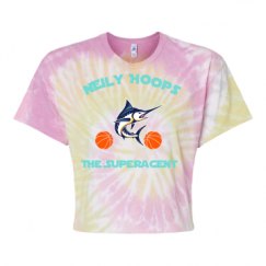 Women's Tie Dye Crop Top Tee