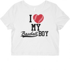 Ladies Slim Fit Crop Top Tee