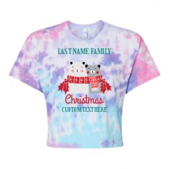 Women's Tie Dye Crop Top Tee