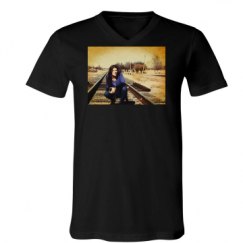 Unisex V-Neck Jersey Tee