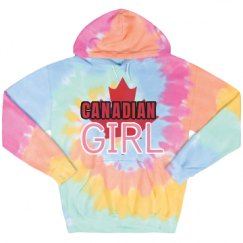 Unisex Tie-Dye Fleece Hoodie