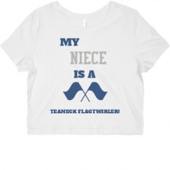 Ladies Slim Fit Crop Top Tee