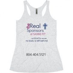 Ladies Slim Fit Super Soft Racerback Triblend Tank