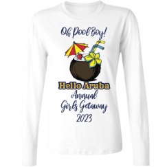 Ladies Relaxed Fit Basic Long Sleeve Tee