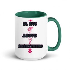 15oz Ceramic Mug with Color Inside