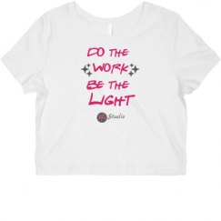 Ladies Slim Fit Crop Top Tee