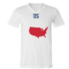 Unisex V-Neck Jersey Tee