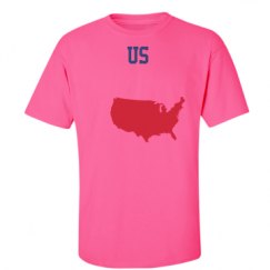 Unisex Ultra Cotton Safety Neon Crewneck Tee