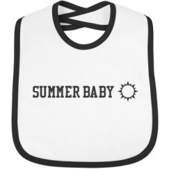Infant Contrast Trim Bib