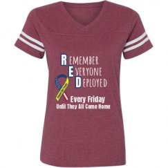 Ladies Relaxed Fit Vintage Sports Tee