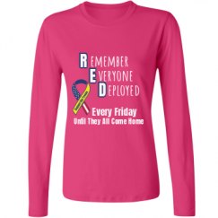 Ladies Relaxed Fit Basic Long Sleeve Tee