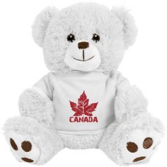 Canada Teddy Polar Bear Canada Stuffed Animals