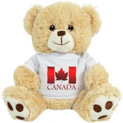 CANADA SOUVENIR TIGER STUFFED ANIMAL Teddy Bear