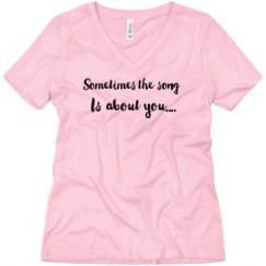 Ladies Relaxed Fit V-Neck Tee