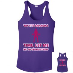 DONDIFITNESS LADIES RACERBACK TANK TOP