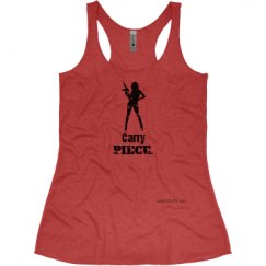 Ladies Slim Fit Super Soft Racerback Triblend Tank