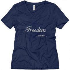 Ladies Relaxed Fit V-Neck Tee